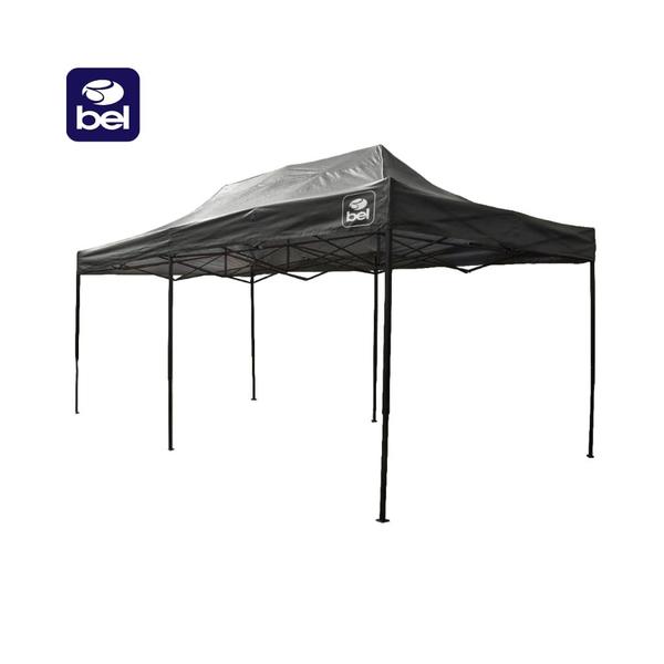 Imagem de Tenda Gazebo Dobrável Pagoda 3m x 6m Oxford Preto Bel Estrutura Articulada FPS 60