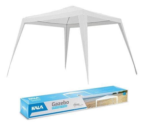 Imagem de Tenda Gazebo Impermeável Azul 3m X 2,5m Praia Kala