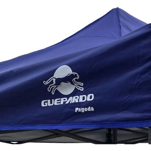 Imagem de Tenda Gazebo Pagoda Estrutura Aço 3x3mts Azul Para Atividades Ao Ar Livre - Guepardo