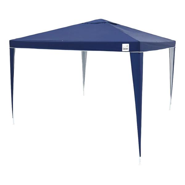 Imagem de Tenda Gazebo Tubular 3m x 3m Poliéster Azul Bel