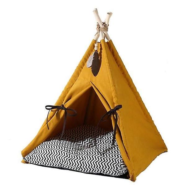 Imagem de Tenda para animais de estimação Pet House Wokex Sunset Yellow fechada Four Seasons