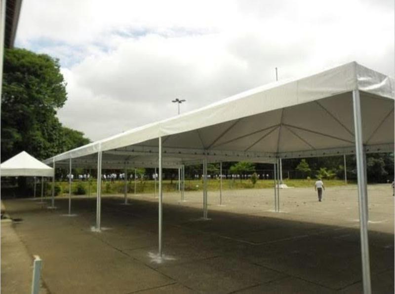 Imagem de Tenda piramidal 15x15 incluso kit fixação.