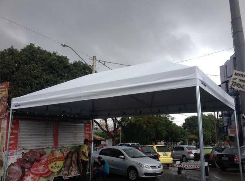 Imagem de Tenda piramidal 4,0x3,0 cobertura e estrutura