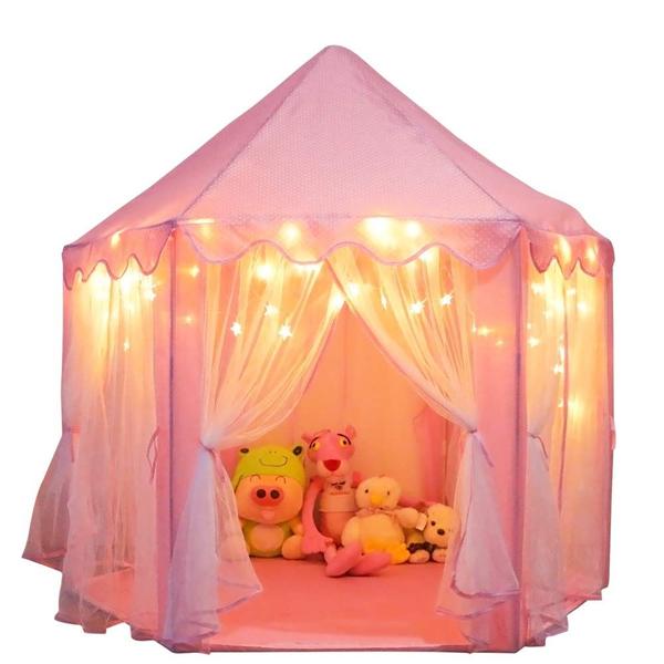 Imagem de Tenda Playhouse Orian Princess Castle com luzes LED para meninas