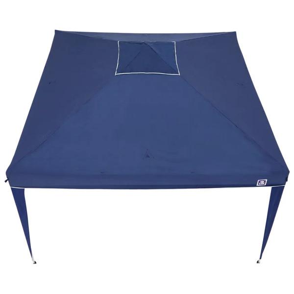 Imagem de Tenda Praia Gazebo 3x3 Azul Camping Sanfonada Dobrável Bel