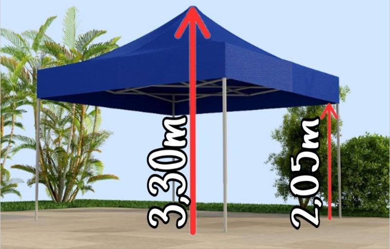 Imagem de Tenda sanfonada 3x3 nylon600  goiânia tendas 