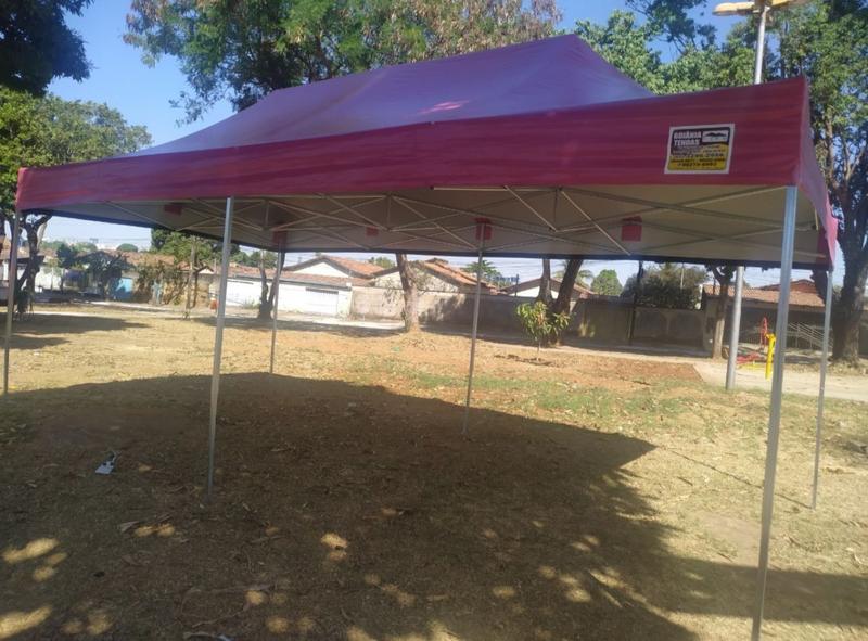 Imagem de Tenda sanfonada 6x3 pvc lona nylon 600.