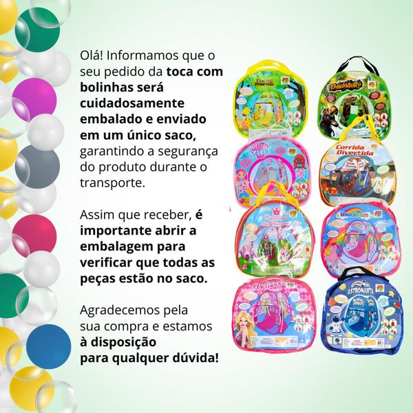 Imagem de Tenda Toca Barraca Infantil Floresta Divertida Dobravel Amarelo Bolinhas e Animais de brinquedo