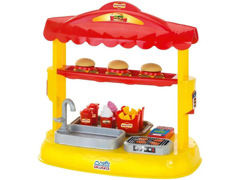 Imagem de Tendinha Mini Burguers 644 Magic Toys - 16 Peças