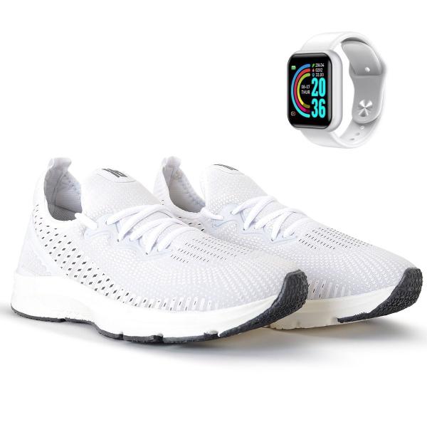 Imagem de Tênis Academia Feminino Caminhada Treino Esportivo Olymp BF Shoes + Smartwatch