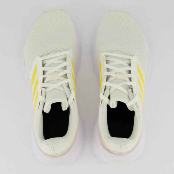 Imagem de Tênis Adidas Galaxy 6 Feminino Off White e Amarelo