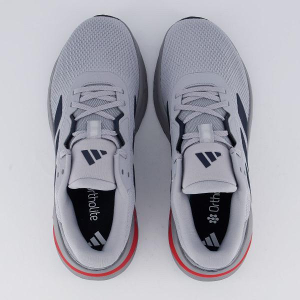 Tênis Adidas Galaxy 7 Cinza e Vermelho - Tênis Esportivo