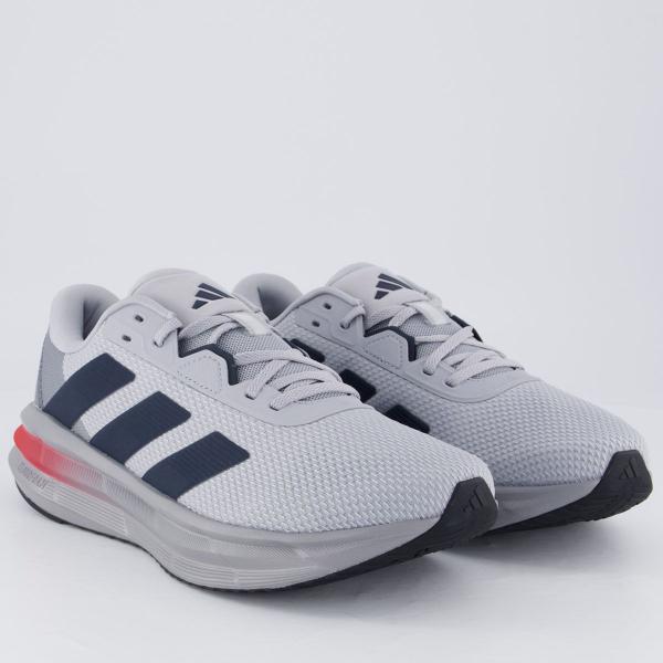 Tênis Adidas Galaxy 7 Cinza e Vermelho - Tênis Esportivo