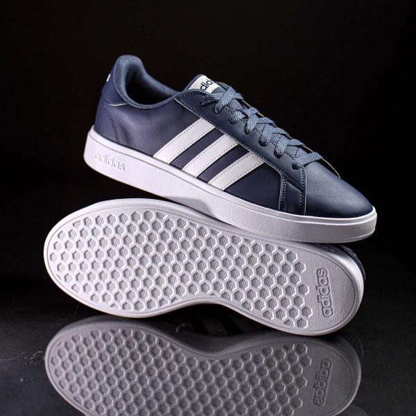 Imagem de Tênis Adidas Grand Court Base 2.0 Azul e Branco - Masculino