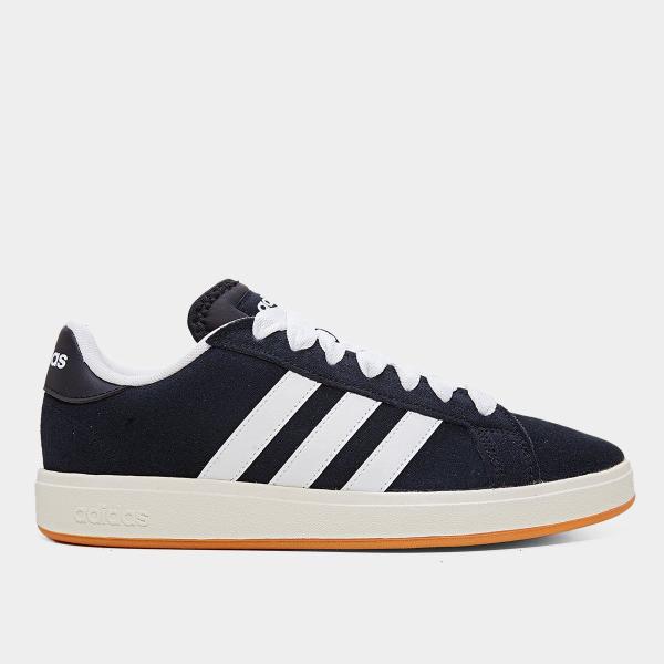 Tênis Adidas Grand Court Base Suede Masculino Tênis Adidas Grand Court Base Suede Masculino