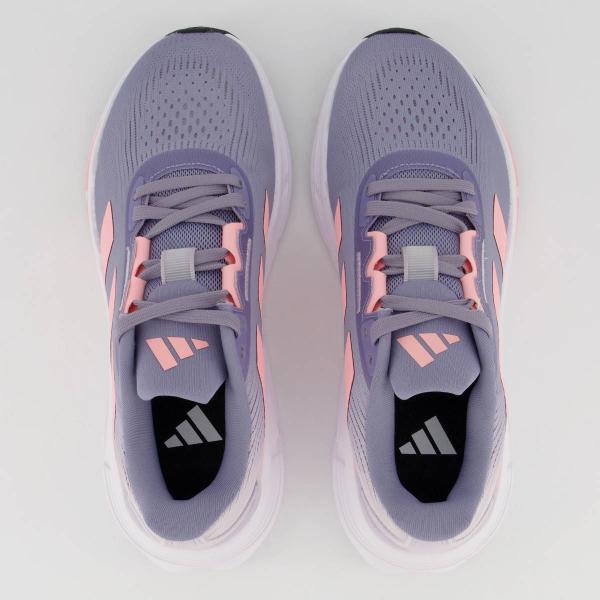 Imagem de Tênis Adidas Questar 3 Feminino Cinza e Rosa