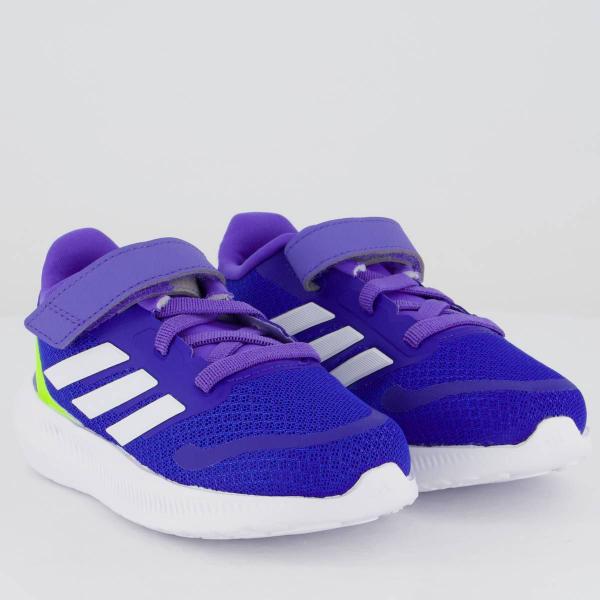Tênis Adidas Runfalcon 5 EL Kids Azul Imagem de Tênis Adidas Runfalcon 5 EL Kids Azul