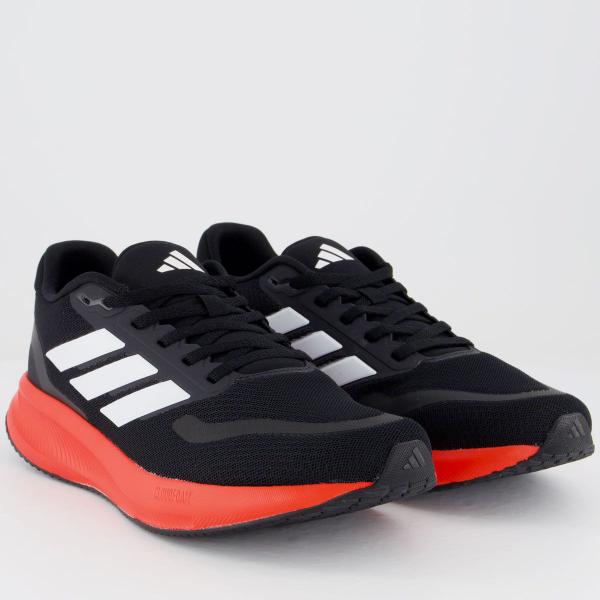 Imagem de Tênis Adidas Runfalcon 5 Preto e Vermelho