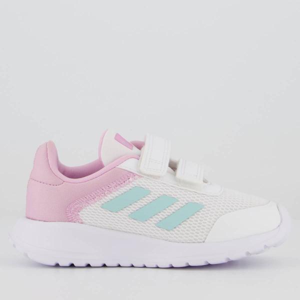 Imagem de Tênis Adidas Tensaur Run 2.0 CF Infantil Branco e Lilás