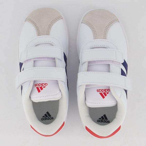 Imagem de Tênis Adidas VL Court 3.0 Skateboarding Infantil Branco