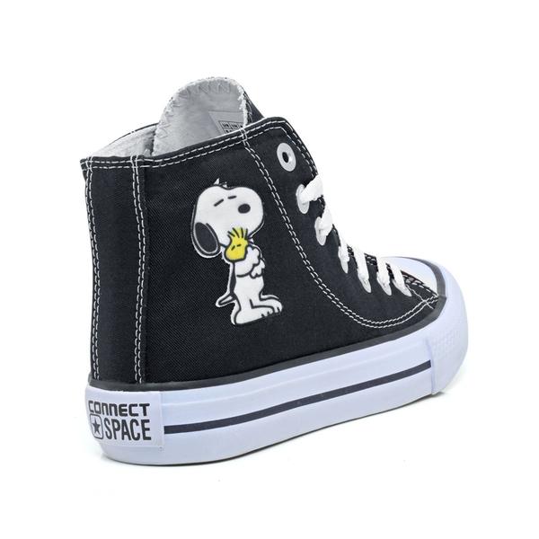 Tenis All Feminino Star Snoopy Star Cano Alto Bota Envio Express