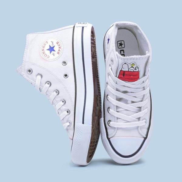 Imagem de Tenis All Snoopy Star Feminino Cano Alto Chuck 728Bo