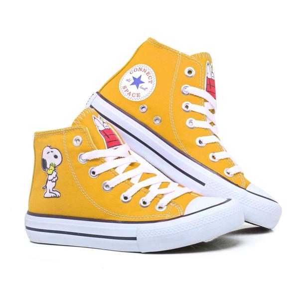 Imagem de Tenis All Snoopy Star Feminino Cano Alto Hi C.T. Lindo 722HISn