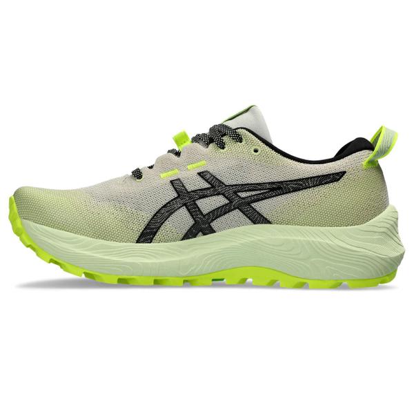 Imagem de Tênis ASICS GEL-Trabuco 12 - Feminino - Creme e Preto com Verde