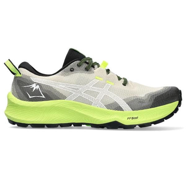 Imagem de Tênis ASICS GEL-Trabuco 12 - Masculino - Creme e Preto com Verde