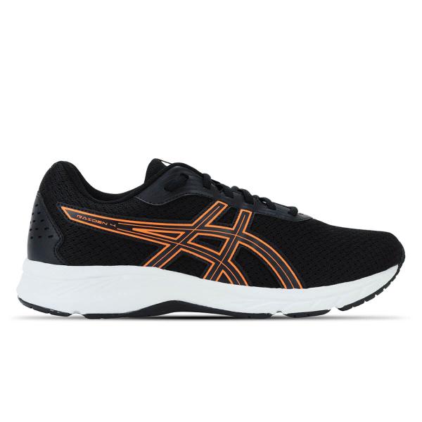 Imagem de Tênis ASICS Raiden 4 - Masculino - Preto com Branco e Laranja