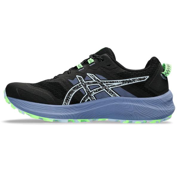 Imagem de Tênis ASICS Trabuco Terra 2 - Masculino - Preto com Azul e Verde