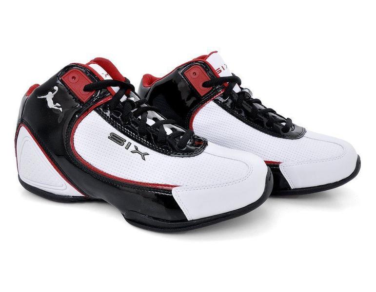 Imagem de Tênis Basquete Masculino Charge Six Street Branco/Vermelho