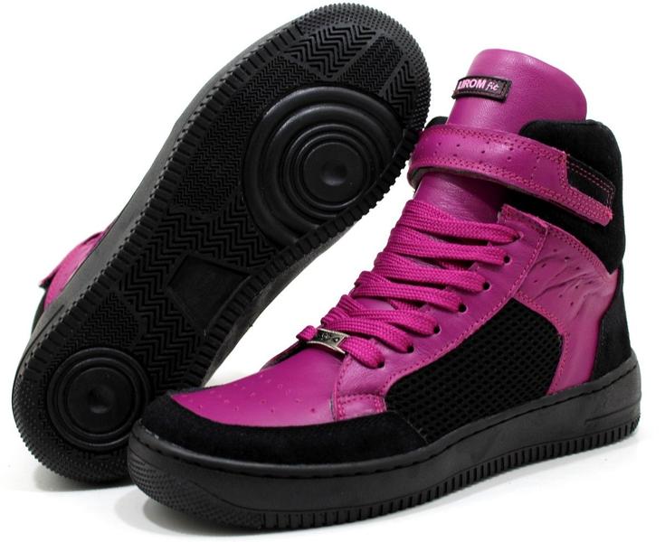 Imagem de Tenis Bota Sneakers Cano Alto Lirom Fitness Couro