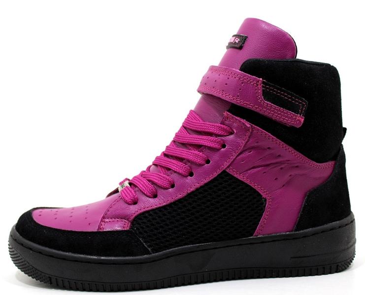 Imagem de Tenis Bota Sneakers Cano Alto Lirom Fitness Couro