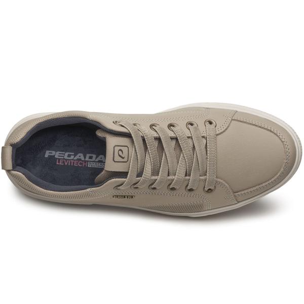 Tênis Casual Pegada Masculino em Couro Areia 111902-08 Imagem de Tênis Casual Pegada Masculino em Couro Areia 111902-08