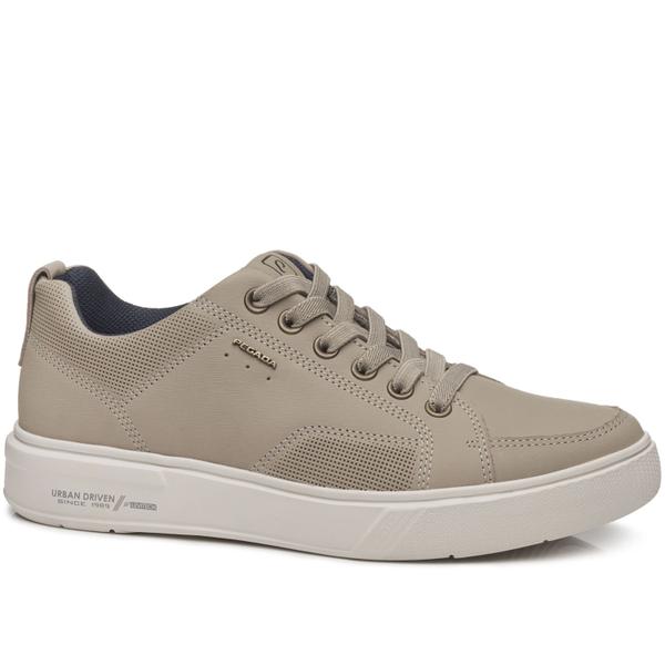 Tênis Casual Pegada Masculino em Couro Areia 111902-08 Imagem de Tênis Casual Pegada Masculino em Couro Areia 111902-08