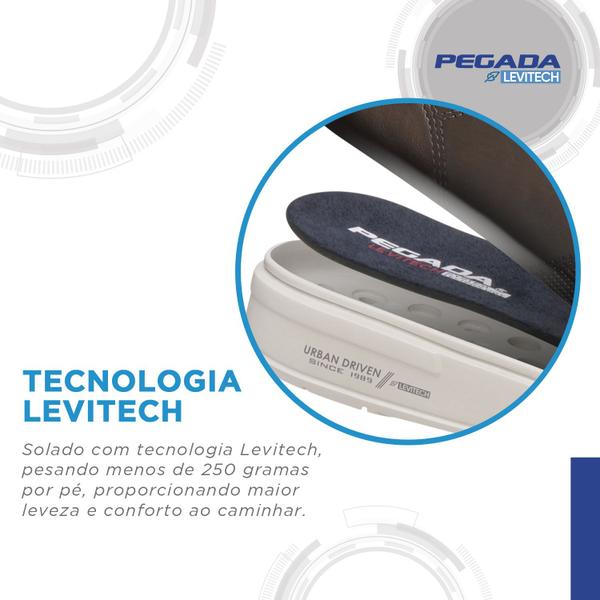 Tênis Casual Pegada Masculino em Couro Areia 111902-08 Imagem de Tênis Casual Pegada Masculino em Couro Areia 111902-08