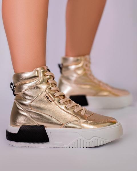 Imagem de Tênis Casual Street Dourado Feminino/Masculino (Unissex) - Legut