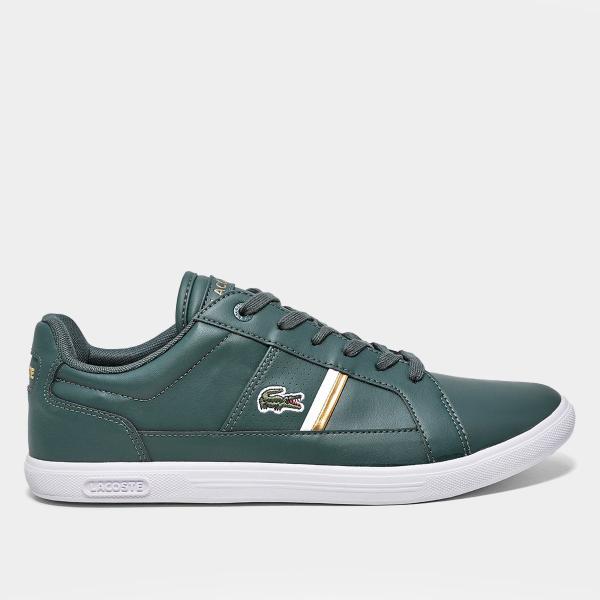 Tênis Couro Lacoste Europa Masculino Tênis Couro Lacoste Europa Masculino