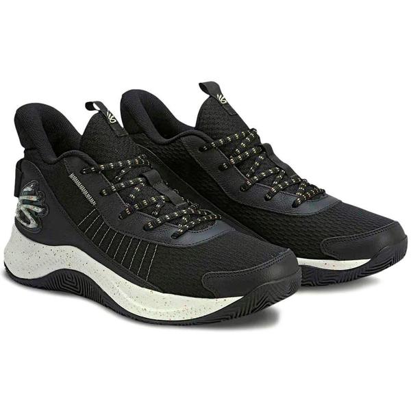 Imagem de Tênis de Basquete Masculino Under Armour Curry 3Z7 Preto e Branco