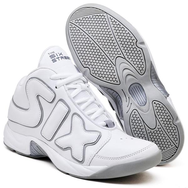 Imagem de Tênis de Basquete Zoom Freak em Couro Numeros Especiais Grandes Estilo e Conforto Branco