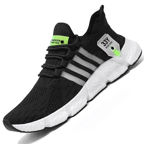 Tênis de Corrida Leve e Confortável para Homens e Mulheres - Design Respirável Imagem de Tênis de Corrida Leve e Confortável para Homens e Mulheres - Design Respirável