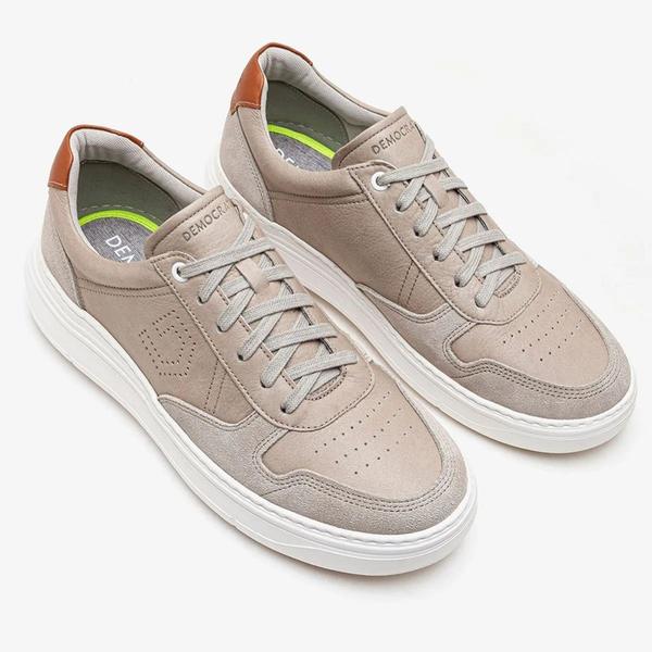 Tênis denim joe ultra light areia - cód 526103-002 - Democrata Imagem de Tênis denim joe ultra light areia - cód 526103-002