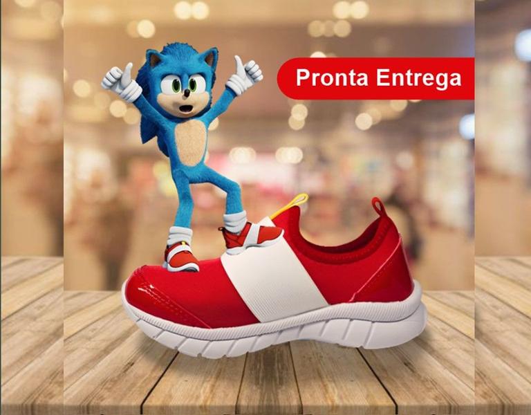 Imagem de Tênis do Sonic Filme Infantil Tênis do Sonic 2 Pronta Entrega Vermelho e Branco, Tênis Infantil do Sonic - Original Cosplayer