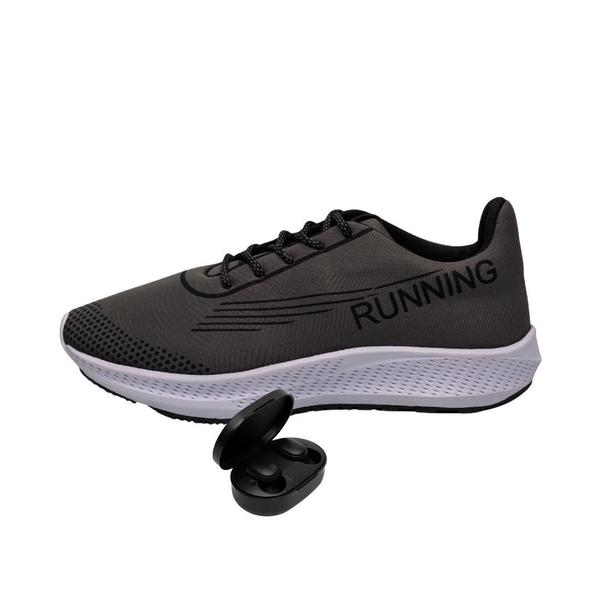 Imagem de Tênis Esport Model Running + Fone Tênis Para Corridas e Caminhadas Esportivo