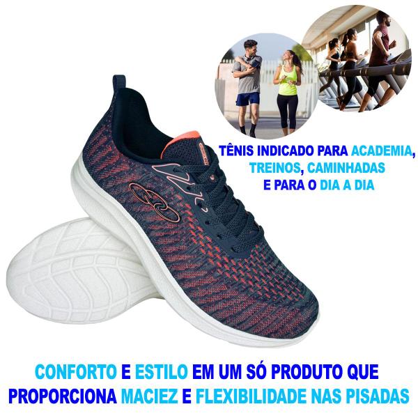 Imagem de Tênis Esportivo Feminino Olympikus NYX Confortável Para Treinos Macio Macio Academia Corrida Treinos