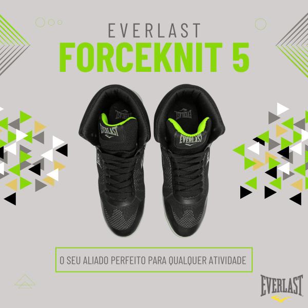 Imagem de Tênis Esportivo Masculino Everlast Forceknit 4 e 5 Para Academia Luta Atividades Físicas Boxe Treino