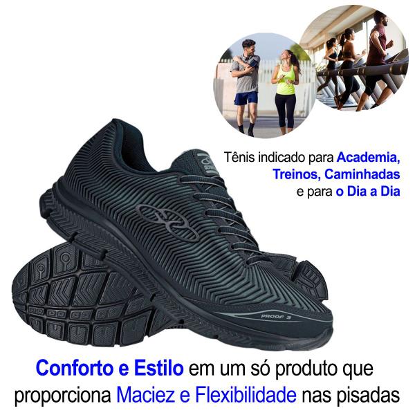 Imagem de Tênis Esportivo Masculino Olympikus Proof 3 Conforto Leve Com Meias 114