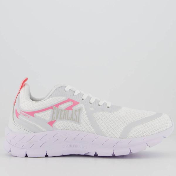 Imagem de Tênis Everlast Bunker 5 Feminino Branco e Rosa