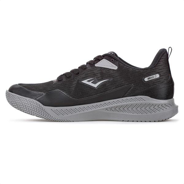 Imagem de Tênis Everlast Range 3 Preto e Cinza - Masculino